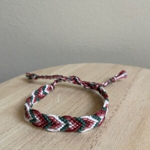 10/$25 Maroon Forest Woven Bracelet